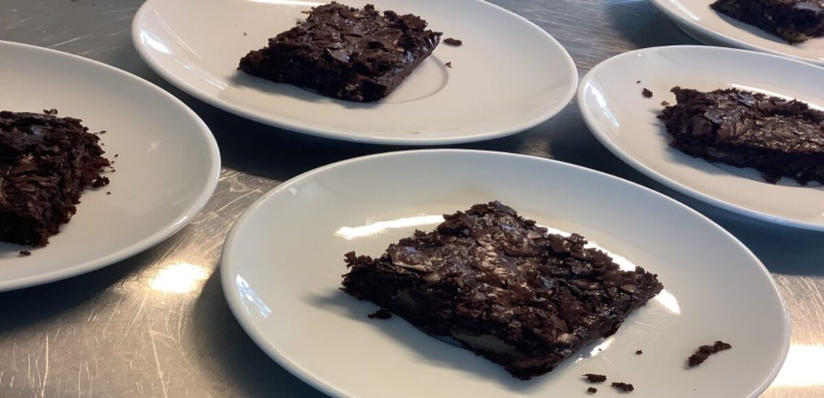 Zucchini Brownies in der Kita